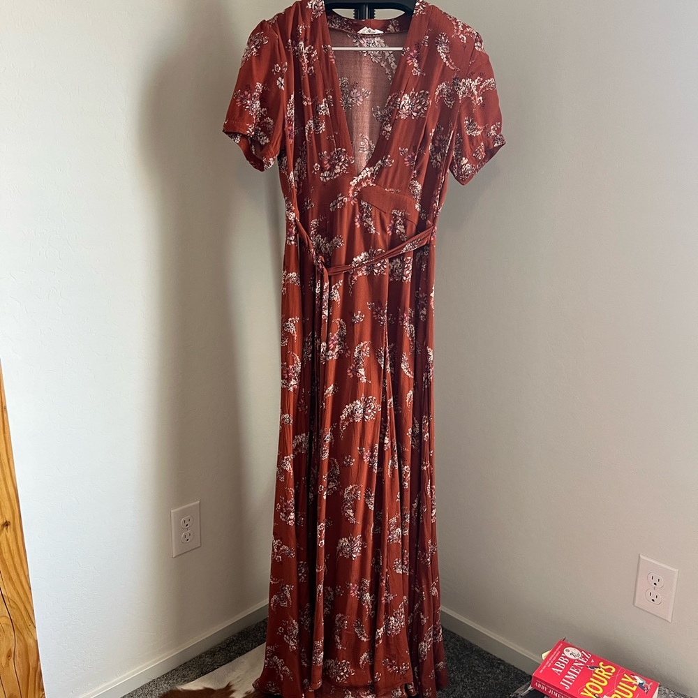Sage the label deep v dress